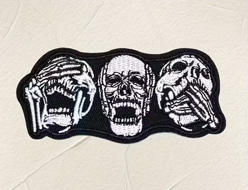 Skull patch iron - skull, |