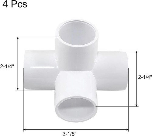 Pieces pvc 4 way - 3/4",