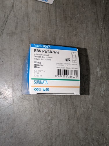 Lutron radiora rrst - 3, rrst-w4b-wh