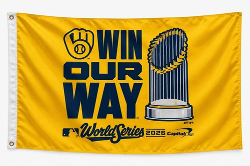 Milwaukee fans brewers flag - milwaukee,