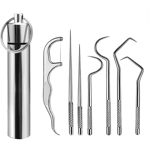 7pcs stainless steel - stainless,