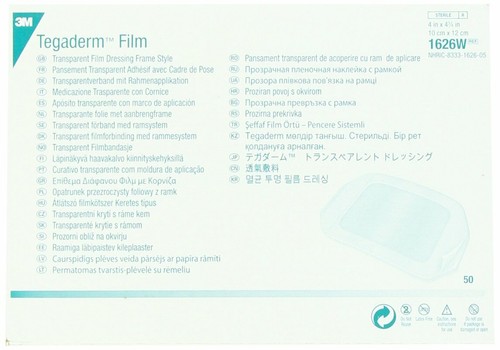 Tegaderm film dressing 4 - tegaderm, 4"