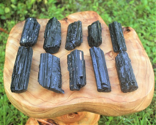 Large natural black tourmaline - natural,