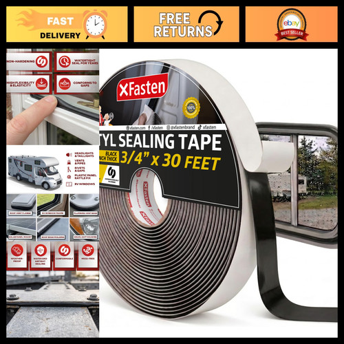 Butyl sealing tape - butyl, 3/4"