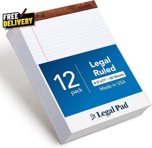 4 legal pads 12 - x,