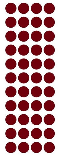 Burgundy round label - burgundy,