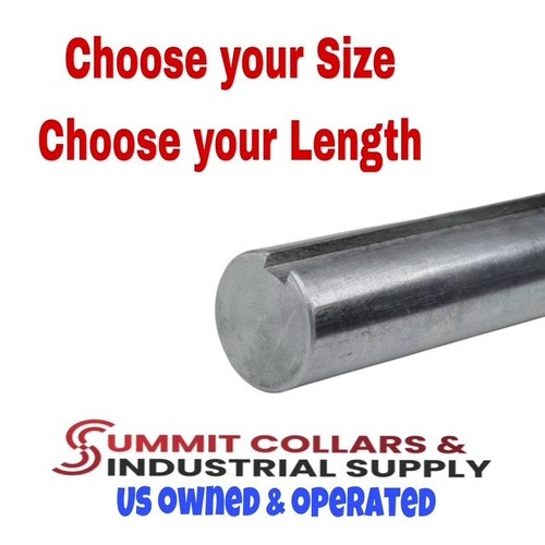 Round keyed shaft - round,