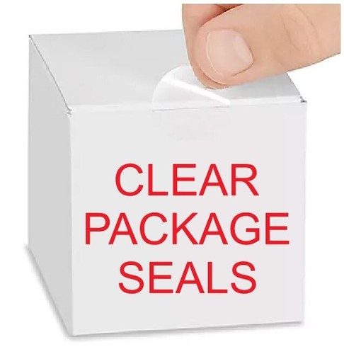 Clear round tamper seal - tamper,